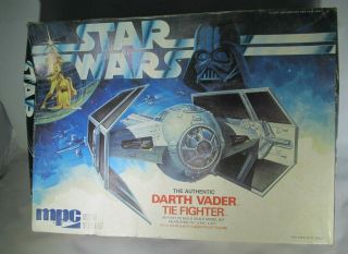 Nos - Vintage Mpc Star Wars Darth Vader Tie Fighter Model Kit - 1978