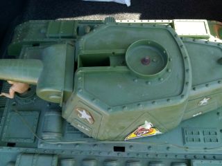 Vintage 60s Deluxe Reading Tiger Joe Army Tank Toy W/ Remote Control See Photos 2
