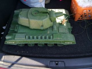 Vintage 60s Deluxe Reading Tiger Joe Army Tank Toy W/ Remote Control See Photos 7