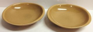 Pair (2) Russell Wright Vintage Iroquois Casual China Gumbo Bowls Ripe Apricot