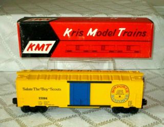 Vintage - Kris Model Trains Kmt - Salute The Boy Scouts Box Reefer Car - Mib - 22094