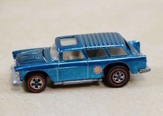 Vintage 1969 Mattel Redline Hot Wheels Blue Nomad Rolls Smooth