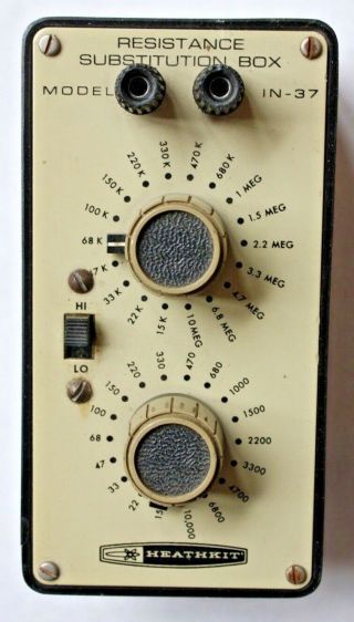 Vintage Heathkit Resistance Substitution Box Model In - 37