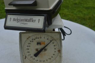 Vintage Belgian Waffler by Munsey Single Waffle Maker Model BW - 2 Retro Kitchen 6