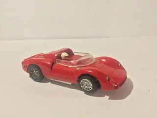 VINTAGE 1960 ' S TOYS NEAT RED STROMBECKER RACING STYLE 1/32 SCALE SLOT CAR 2