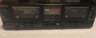 Sony Stereo Double Cassette Deck Tc - W530 Great