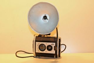 Vintage Brownie Reflex Synchro Model Film Camera - Eastman Kodak With Flash