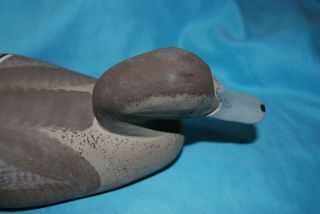 Vintage Duck Decoy With Tie Ring and Weight 17 