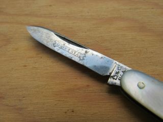 Vintage L.  F & C - Universal 2 Blades - Mother of Pearl Handle - Pocket Knife 5
