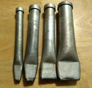 Vintage Leather Tools Rampart Oblong Punches 4 Pc.
