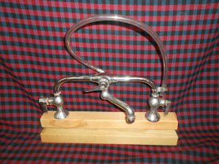 Vintage Stainless Steer Barber Shop Water Faucet,  Novelty Item 