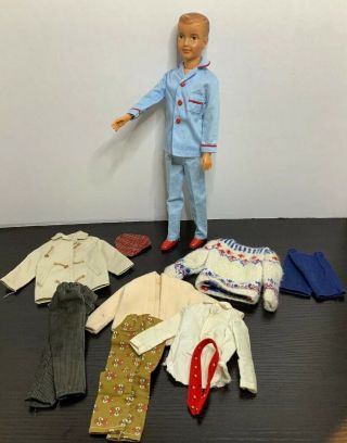 Vintage Ideal Toy Corp Tammy Family Dad M - 13 12 1/2 Doll With Clothing & More