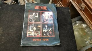 Vintage 1984 Motley Crue Shout At The Devil Tour Program 10 " X 14 "