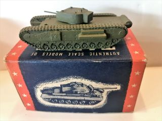 Vintage Ww Ii Cast Iron Authenticast British Infantry Tank Mk Iv 5001 Mib