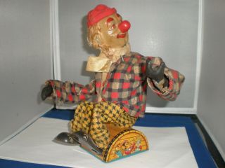 Vintage - Alps Made In Japan - Battery Operated Clown