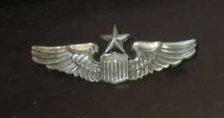 Vintage Wwii Us Air Force Pilot Wings Sterling Silver 3 " Pin By N.  S.  Meyer Ny