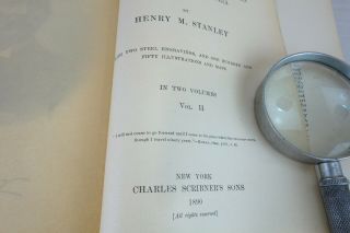 Vintage Book Set In Darkest Africa by HENRY M.  STANLEY Exploration 6