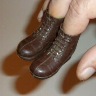 1964// Gi Joe // Vintage Short Brown Boots // // Shape