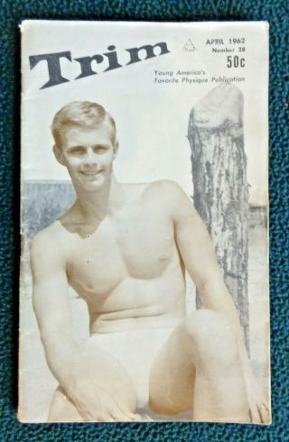 Gay: Trim 28 Scarce Vintage Physique Muscle Guys Bodybuilders 1962 Hayden West