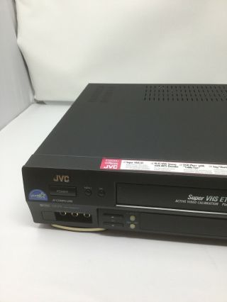 JVC HR - S3600U VCR Video Cassette Recorder VHS SVHS S - VHS No Remote 2
