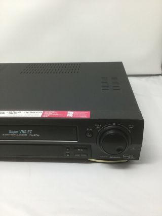 JVC HR - S3600U VCR Video Cassette Recorder VHS SVHS S - VHS No Remote 4