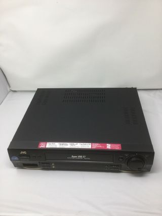 JVC HR - S3600U VCR Video Cassette Recorder VHS SVHS S - VHS No Remote 5
