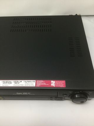 JVC HR - S3600U VCR Video Cassette Recorder VHS SVHS S - VHS No Remote 7