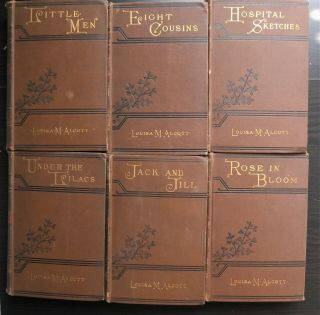 Louisa May Alcott - Early Editions - 1885 Set Of 6