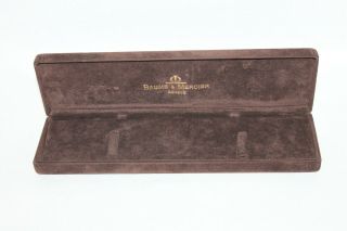 Vintage Baume & Mercier Geneve Brown Watch Box For Mens Watch