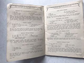 Cheese And Ways To Serve It Kraft Cheese Vintage Recipe Book 1930s? 4