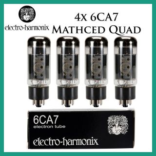 4x Electro Harmonix 6ca7 | Matched Quad / Quartet / Four Tubes | Eh