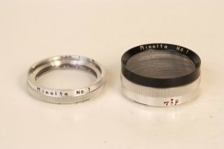 Minolta 1 Close - Up Lens Set For Autocord (bay1)