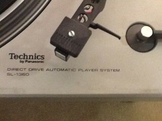 Technics SL - 1360 Turntable Full Automatic Direct Drive Missing 2 Feet 2
