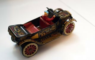 Vintage Marx LineMar Toys Japan Tin Friction Old Jalopy Car Coffee Grinder 3