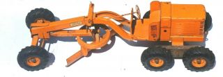 Vintage Doepke Model Metal Toys Orange Adams Motor Construction Grader