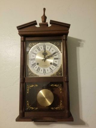 Vintage Hamilton 31 Day Key Wound Wood Clock