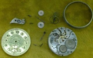 Vintage Omega 17 Jewels 3 Position Pocket Watch 5211352 Watchmaker Repair Parts