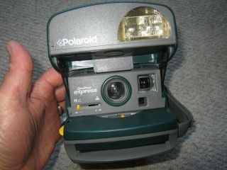 Polaroid One Step Express 600 Instant Film Camera W/ Flash,  Green