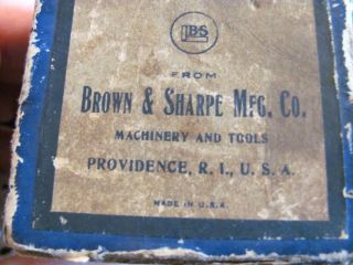 Vintage Brown & Sharpe Mfg Co Dial Indicator