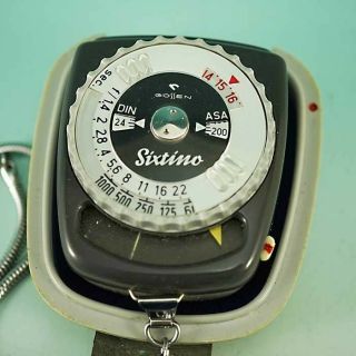 Vintage Gossen Sixtino Camera Light Exposure Meter In Case West Germany