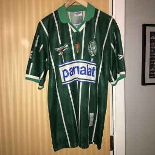Vintage Palmeiras Brazil 1996 Home Football Shirt Reebok Size Xl Made In Brazil