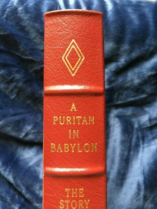 EASTON PRESS LIBRARY OF PRESIDENTS PURITAN OF BABYLON CALVIN COOLIDGE WHITE 2