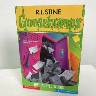 Vintage R.  L.  Stine Goosebumps The Haunted School Paperback Book 1997