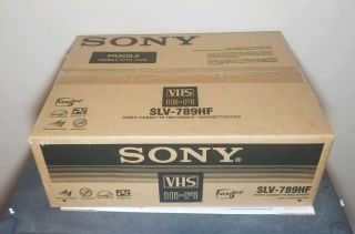 Sony Vcr Slv - 789hf 4 Head Hifi Stereo Vhs Vcr Video Cassette Recorder Player