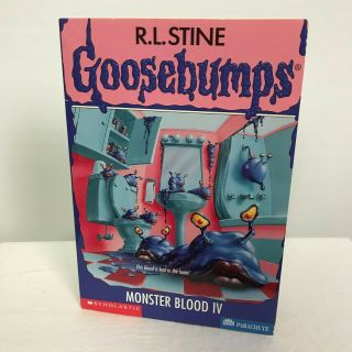 Vintage R.  L.  Stine Goosebumps Monster Blood 4 Paperback Book 1997