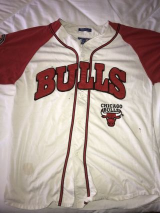 Vintage Chicago Bulls Starter Jersey Button Down