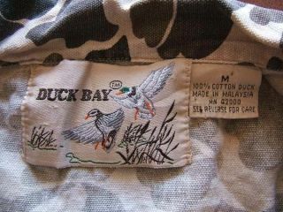 Vintage Duck Hunter Camouflage Shirt Medium by Duck Bay 45 3