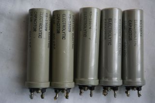 5pc Western Electric Ks - 13629 & 13874 Capacitors 10uf 400v For Tube Amp 1962
