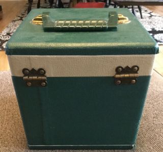 VINTAGE WAKEFIELD 45 rpm Storage RECORD BOX CARRYING CASE 4