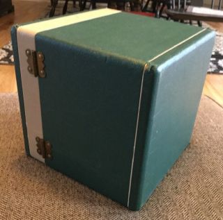 VINTAGE WAKEFIELD 45 rpm Storage RECORD BOX CARRYING CASE 5